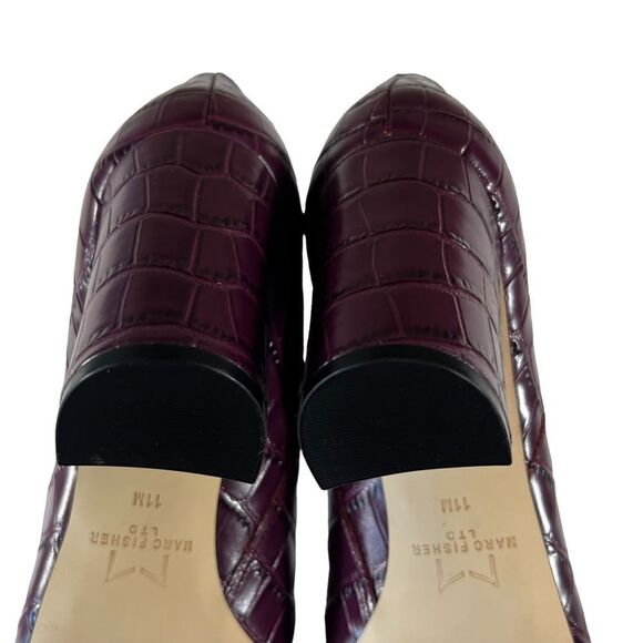 Marc Fisher LTD Croc Embossed Pointed Toe Bootie - Picture 10 of 13